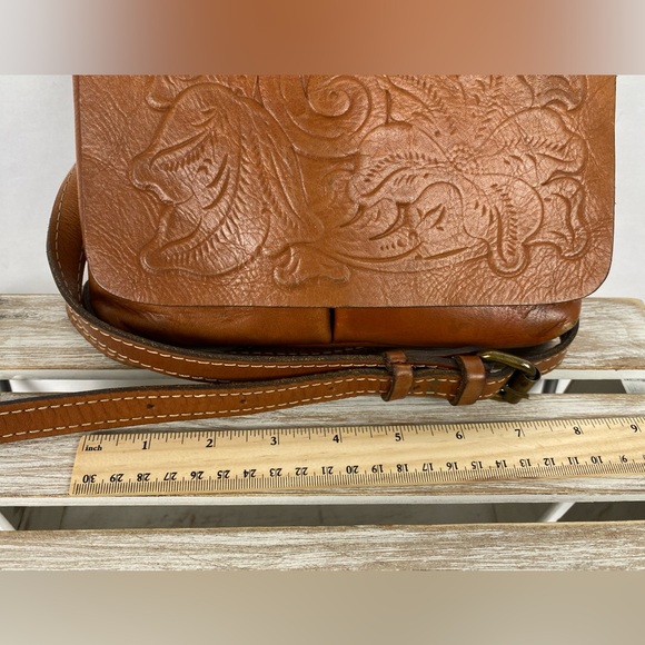 Patricia Nash Granada Tooled Leather Crossbody bag women’s purse - Picture 12 of 14